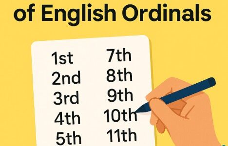 英語の序数を完全マスター！これで日付も順位も怖くない