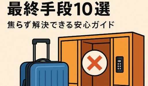 スーツケースがロッカーに入らない時の解決法10選｜焦らず対処できる完全ガイド
